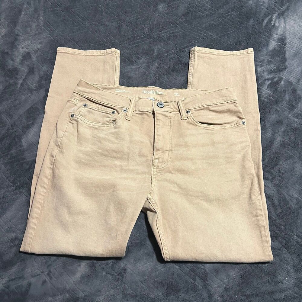 Beige Slim Fit Jeans